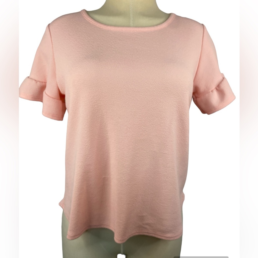 C’ Est La Vie Short Sleeve Blouse Pink Petite Large